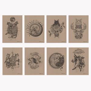 ポストカード8枚セット 365CAT.ART