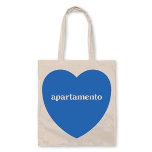 APARTAMENTO HEART TOTE BAG (BLUE FLAME)