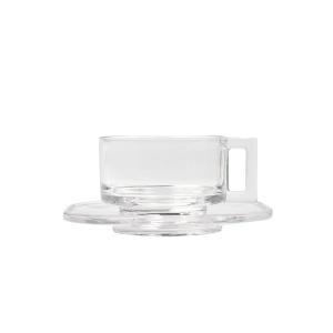 【ARNO GLASS】 Cup and Saucer/Clear　アルノグラス