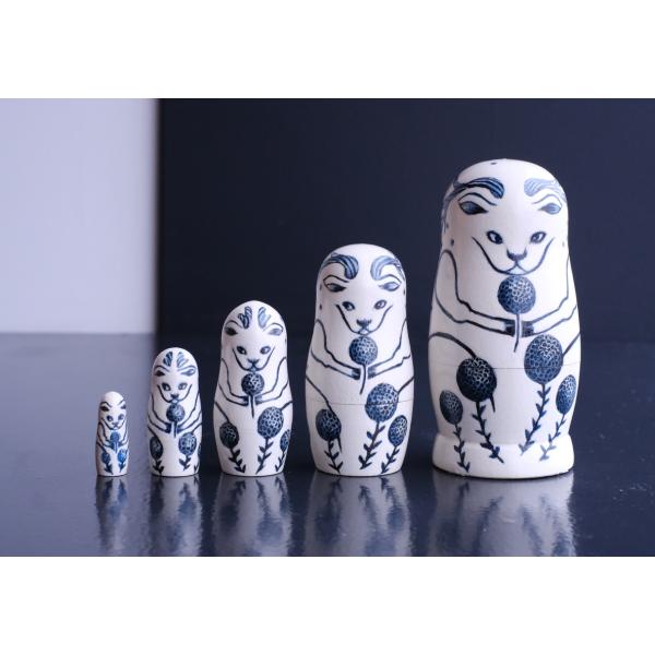 tourbillonn マトリョーシカ(白/5個組) ならしかの休日