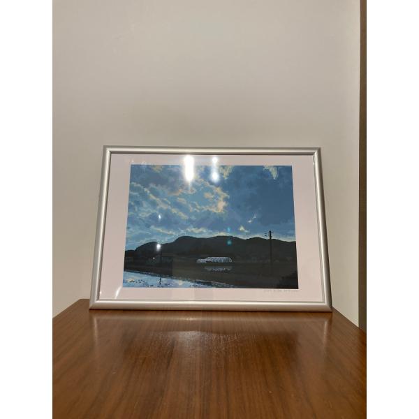 ポスターA3『車窓(ビニールハウス)』 1041uuu