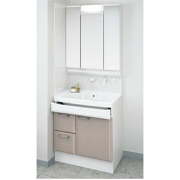 タカラスタンダード 洗面台 オンディーヌ 間口75cm ハイバックタイプ ホーロー洗面化粧台 ベージ...