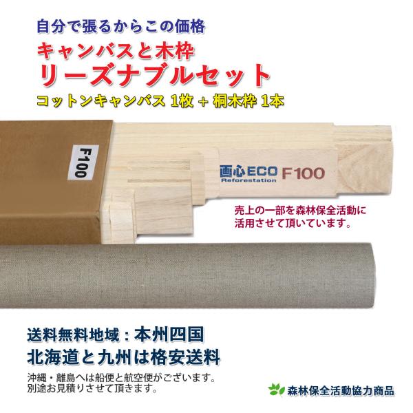 画布と木枠のキャンバスリーズナブルセット［80号］F・P・M・S 「画布（化繊混紡）中目 アクリル・...