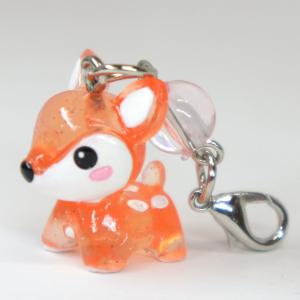 奈良みやげ】幸せバンビちゃん ラッキーストーンストラップ 10月