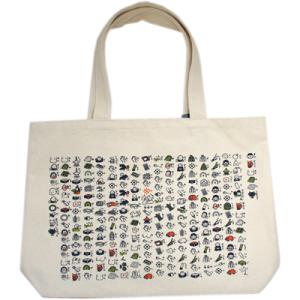 【レターパック不可】【京都くろちく】★絵心経帆布トート