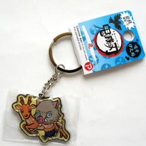 奈良限定 鬼滅の刃 嘴平伊之助 メタルキーホルダー 鹿 - 最安値・価格