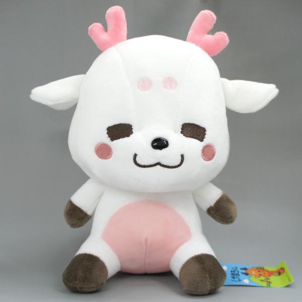 【レターパック不可】しかまろくん　ぬいぐるみ(ホワイト)　白いしかまろくん