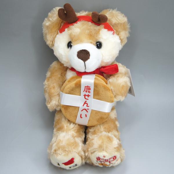 【レターパック不可】【奈良みやげ】ご当地ベア　奈良限定　奈良しかせんべいぬいぐるみ　S