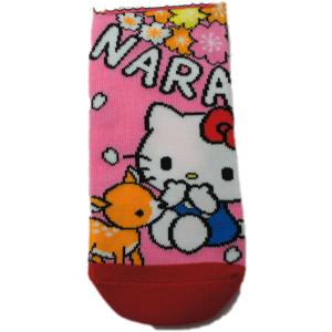 奈良みやげ】奈良鹿 キティ― 木製マグネット 奈良限定 マグネット