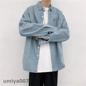 シャツ メンズ デニム 長袖 デニムジャケット...の詳細画像2