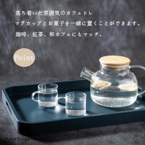 トレー お盆 木製 天然木製 北欧長角膳 漆塗...の詳細画像1