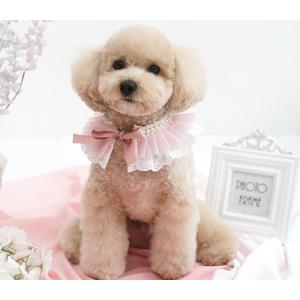 lovely cape 犬 首輪 おしゃれ 可愛い レース バンダナ