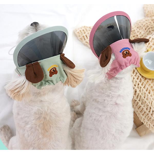 犬用 帽子 bear suncap 日よけ帽子 サンバイザー 紫外線対策 アクセサリー ドッグウェア...