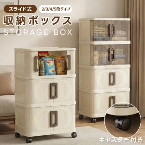収納ボックス 折りたたみ スライト式扉 ふた付...の詳細画像1