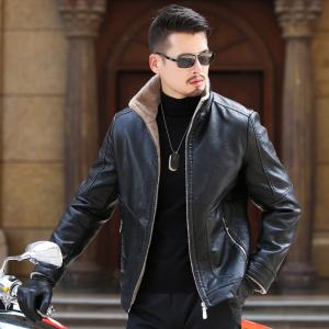 メンズファッション お洒落 防寒防風 羊革 本革 革ジャン レザーコート レンチコート ブルゾン バイクジャケット クリスマス　誕生日　祝い　プレゼント