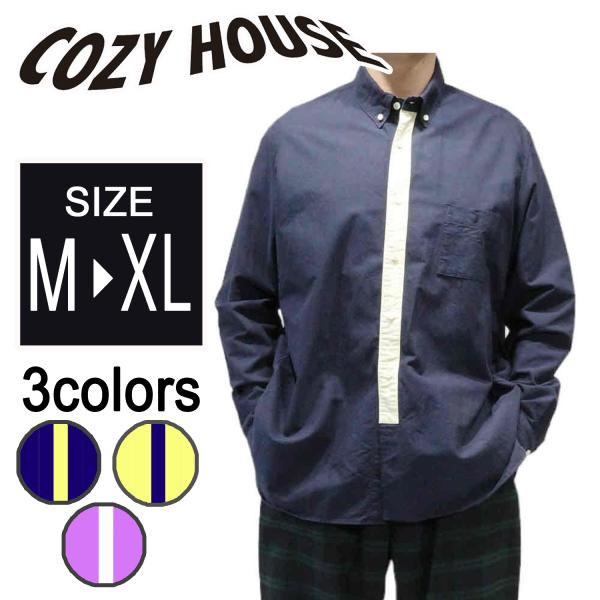 シャツ メンズ 長袖 クール ビジネス エスニック おしゃれ 大きい かっこいい cozyhouse...