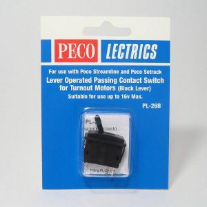 PECO PL-26B ポイントマシン切り替えスイッチ (黒) オン-オンスイッチ