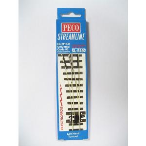 PECO SL-E492 OO-9/HOe (9mm) 小型ポイントレール(左) コード80