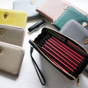 ナルシェ 印鑑も入る 通帳ケース くすみカラー 磁気防止