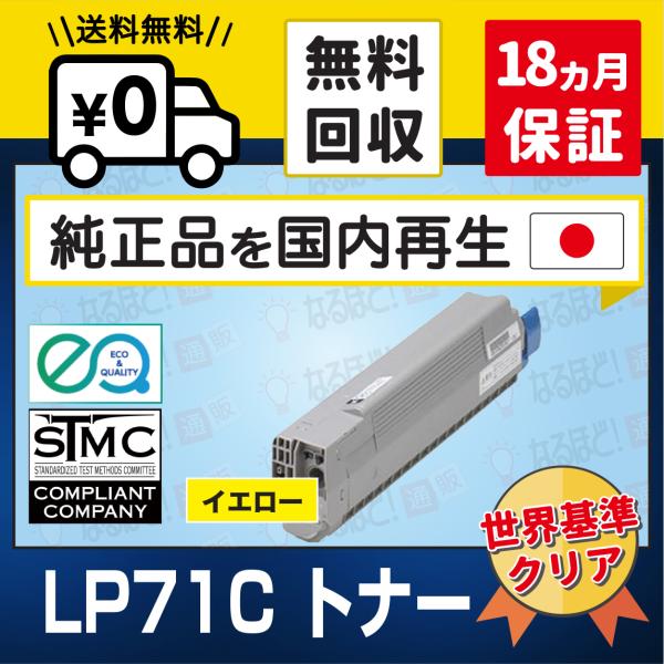 LP71C イエロー Y JDL 日本デジタル研究所 リサイクル  再生トナー  リサイクルトナー