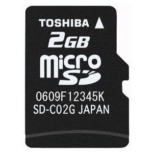 【2GB】 東芝 CLASS4対応 microSDカード ハイスピードタイプ　海外パッケージ品【並行...