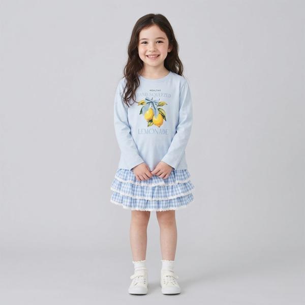 【速乾・UV・型崩れしない】アソートフルーツプリントパフAラインTシャツ【Lycee mineバレエ...