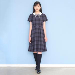 ポンポネットジュニア(pom ponette junior)＊白衿半袖タックワンピース｜narumiyaonline