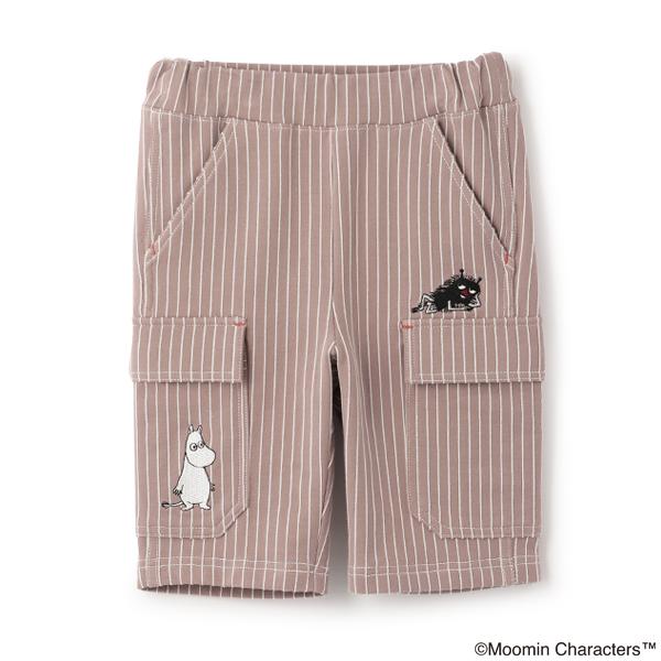 クレードスコープ(kladskap)MOOMIN/刺しゅうストライプ6分丈パンツ【60％OFF】【S...