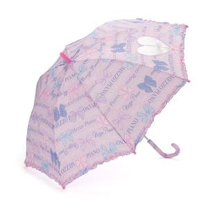 メゾピアノ(mezzo piano)リボン×ロゴ柄傘【O_50】【outlet】 :6001423