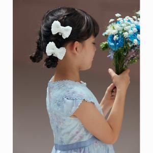 メゾピアノ(mezzo piano)リボンレース　ヘアポニー2個セット【日本製】【T042524】【O_30】【outlet】｜narumiyaonline