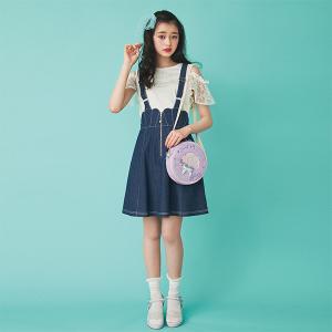 一部予約！】 新品 メゾピアノ シェル ジップジャンパースカート 110