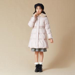 メゾピアノジュニア(mezzo piano junior)はっ水 フェイクファー衿つき