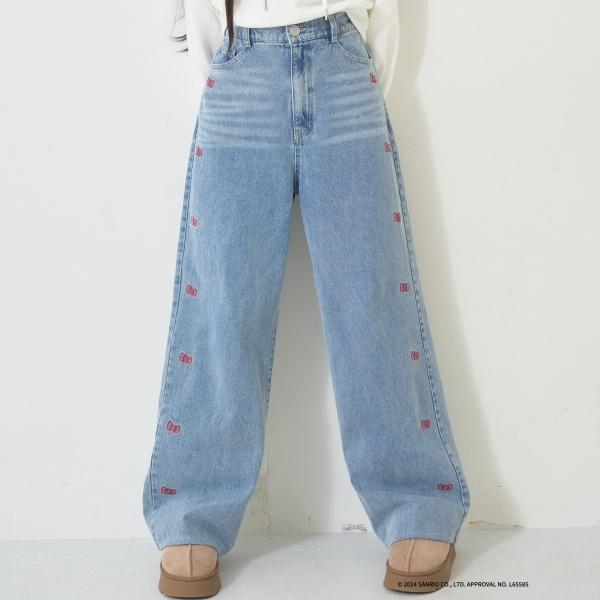 ラブトキシック(Lovetoxic)【サンリオ】刺繍デニムパンツ【O_50】【outlet】