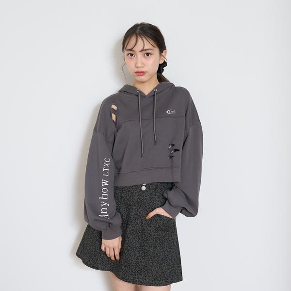 ラブトキシック(Lovetoxic)【LTXC】ダメージクロップドパーカ【O_50】【outlet】