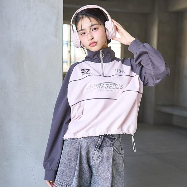 ラブトキシック(Lovetoxic)【LTXC】ハーフZIPプルオーバー【O_50】【outlet】...