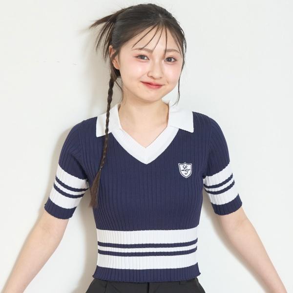 ラブトキシック(Lovetoxic)【アラエル】半袖ポロニット【O_50】【outlet】