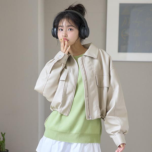 ラブトキシック(Lovetoxic)Fレザーショートブルゾン【O_50】【outlet】