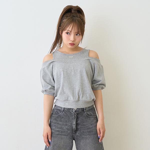ラブトキシック(Lovetoxic)&apos;オフショルレイヤードTシャツ&apos;【60％OFF】【SALE】【O...