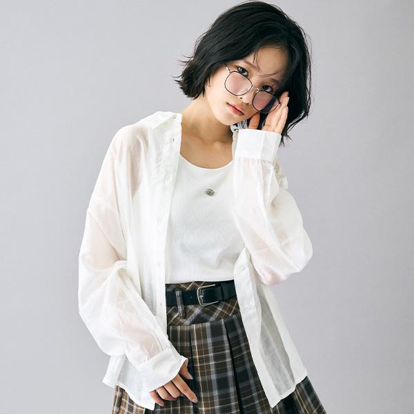 ラブトキシック(Lovetoxic)&apos;インナーつきシアーシャツ&apos;【50％OFF】【SALE】【O_5...