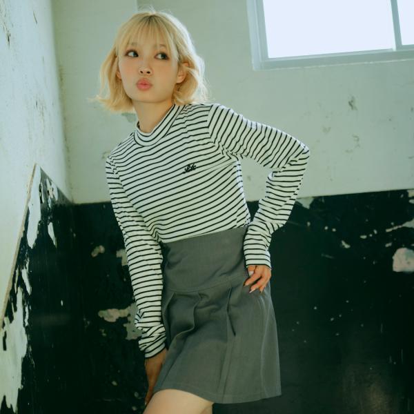 ラブトキシック(Lovetoxic)【吸湿発熱】テレコ長袖Tシャツ