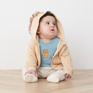 プティマイン(petit main)アニマルジップパーカ