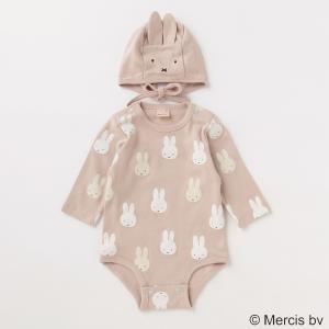 プティマイン(petit main)【ミッフィー】【シアバター】ロンパース×帽子セット【O_50】【outlet】｜narumiyaonline