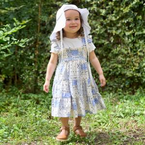 プティマイン(petit main)【リンク】総柄シャーリングワンピース(キッズ)【seasonoff01】【60％OFF】【SALE】【O_60】【outlet】｜ナルミヤオンラインYahoo!ショッピング店