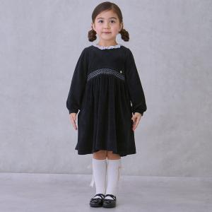プティマイン(petit main)ベロアレースワンピース【pm25Xmas】【25％OFF】【SALE】【O_29】【25AW】【SSSL】【ot】｜ナルミヤオンラインYahoo!ショッピング店