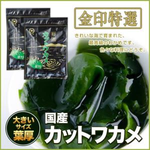 送料込  国産 三陸産 高級わかめ  国内産カットワカメ22g×2袋 海産物 乾物 淡路島 鳴門千鳥本舗 乾燥 若芽 みそ汁に