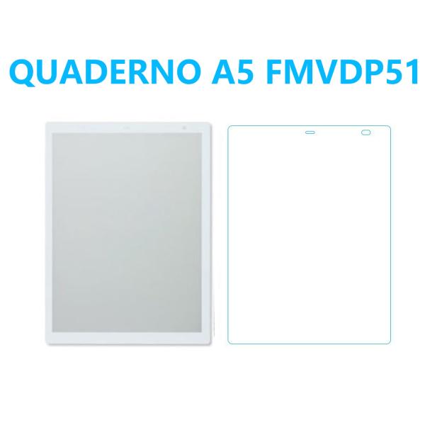 QUADERNO A5 FMVDP51強化ガラスフィルム 自動吸着 指紋防止飛散防止気泡防止 疎油性...