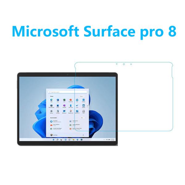 Microsoft Surface Pro 8 強化ガラスフィルム 自動吸着 指紋防止飛散防止気泡防...