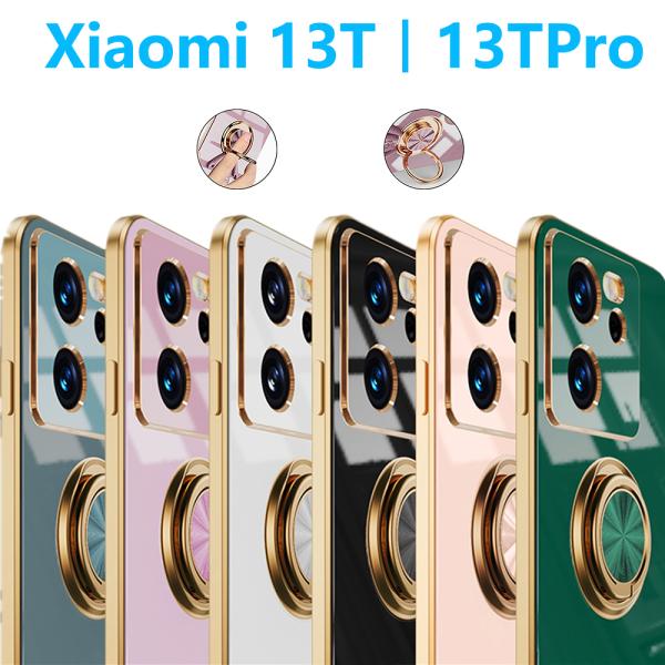 Xiaomi 13T 13TPro ケース メッキ加工 リング付き 回転可能 一体型 シャオミ サー...