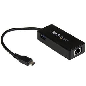 StarTech.com USB-C - ギガビットネットワーク有線LAN変換アダプタ USB 3.0ポート x1付き US1GC301AU