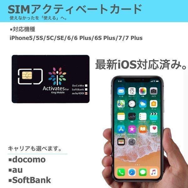 iPhone アクティベートカード 全iOS対応 各キャリア対応 iPhone SE3(第3世代) ...